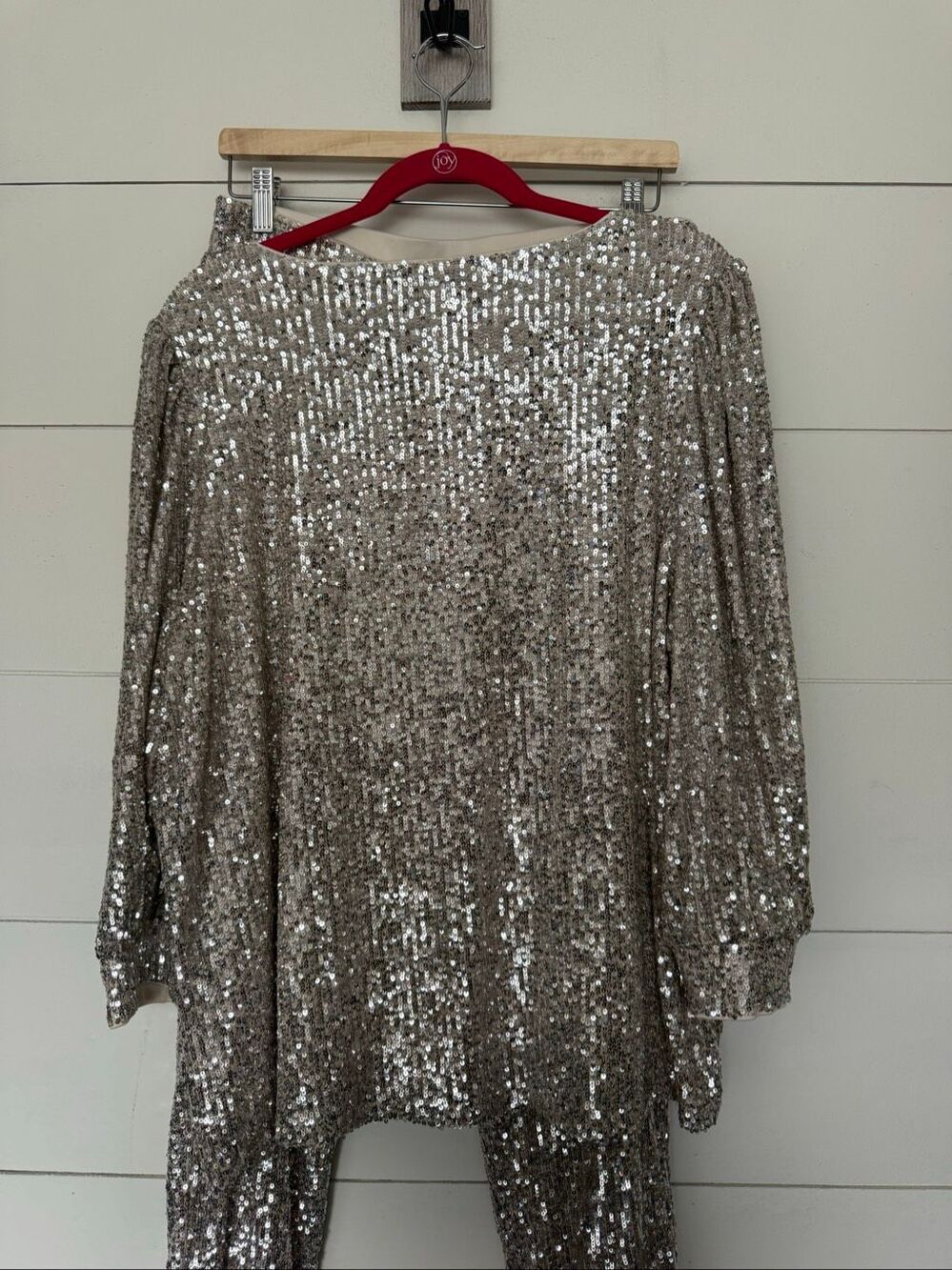 Cable & Gauge Women’s 2X Sequin 2 Piece Plus Size Outfit Set - Picture 4 of 9